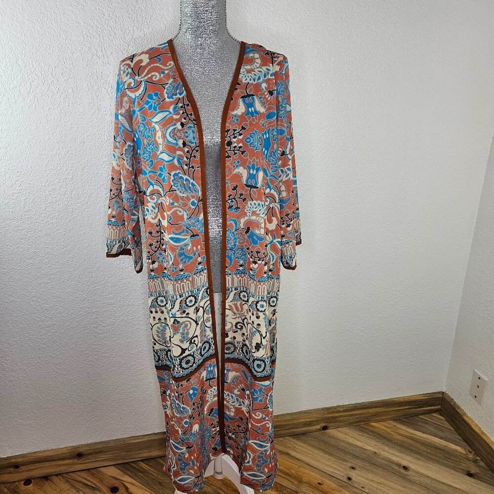 Soft Surroundings Sheer Kimono Duster